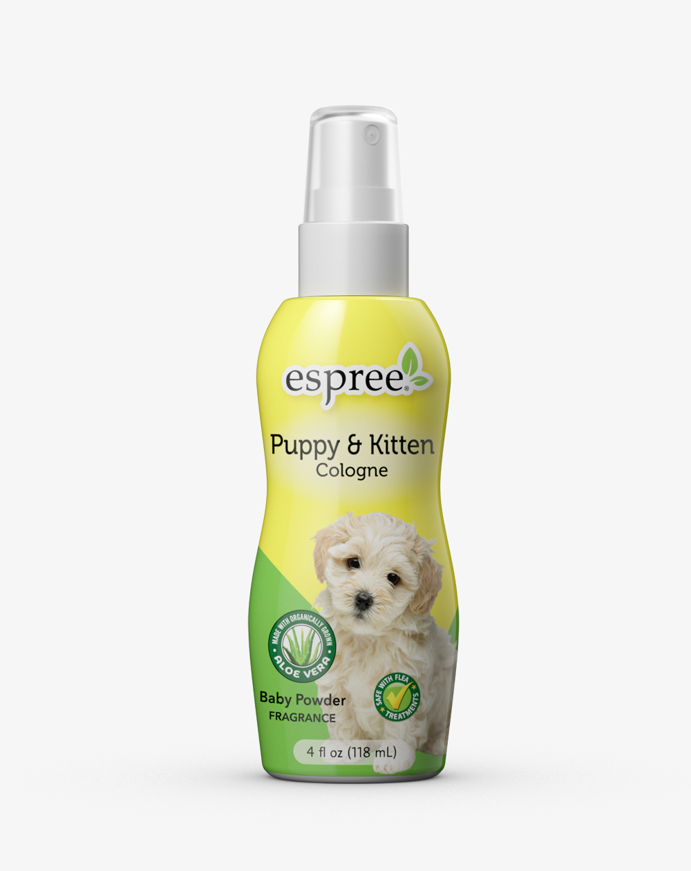 Our waterless bath for puppies gently cleans the skin and coat